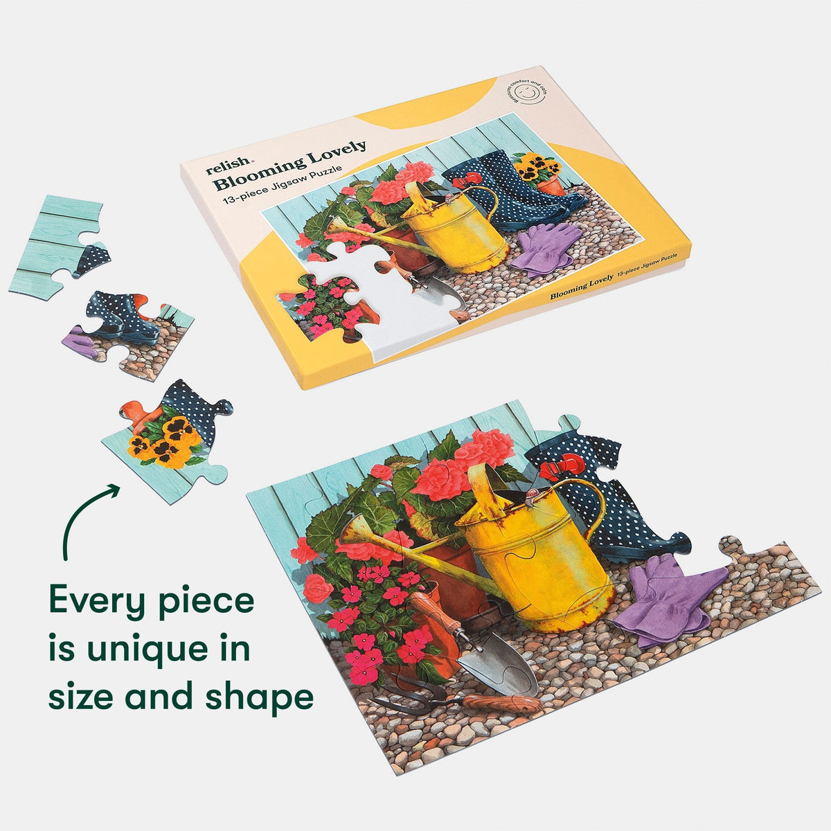 13-Piece Jigsaw Puzzle Blooming Lovely