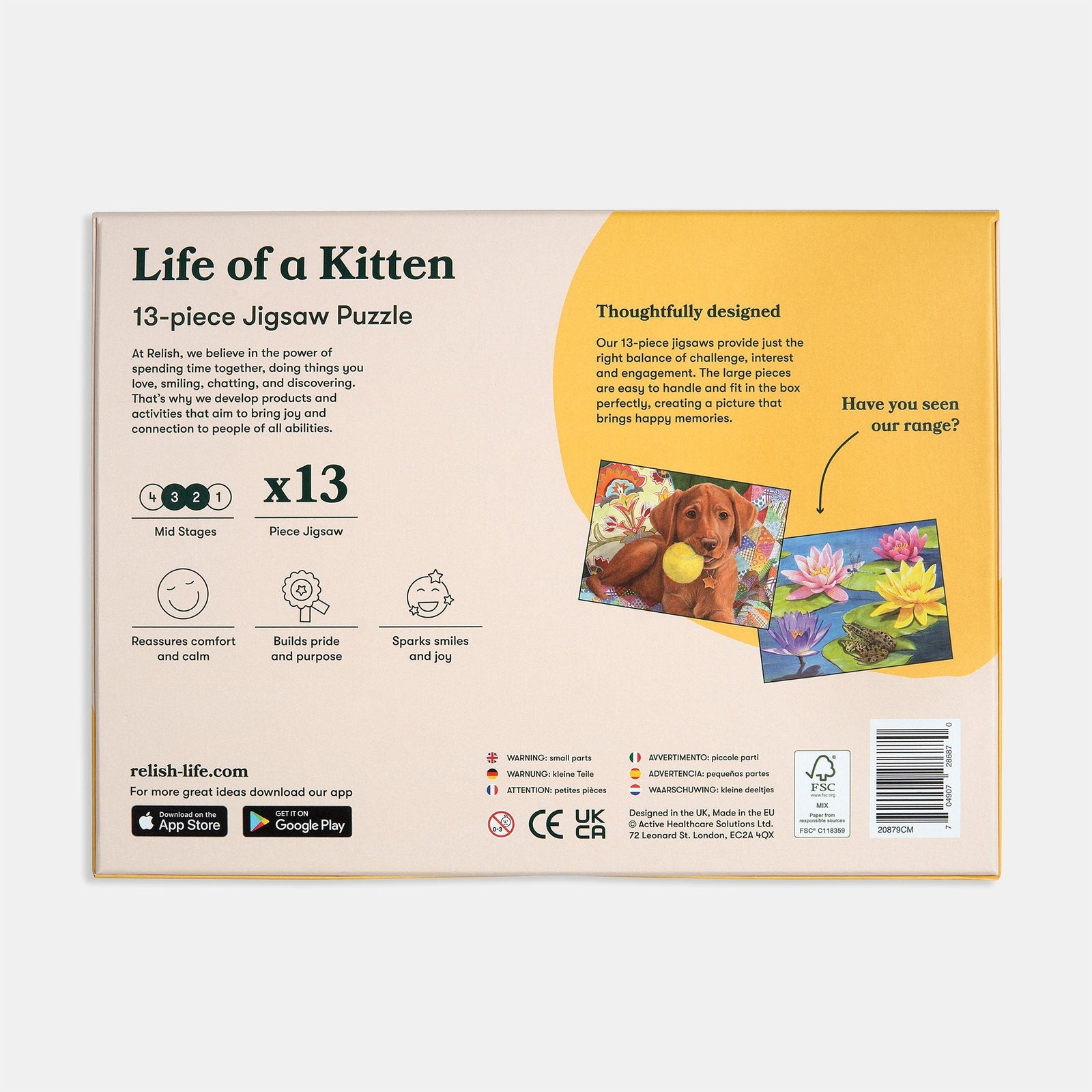 13-Piece Jigsaw Puzzle Life of a Kitten