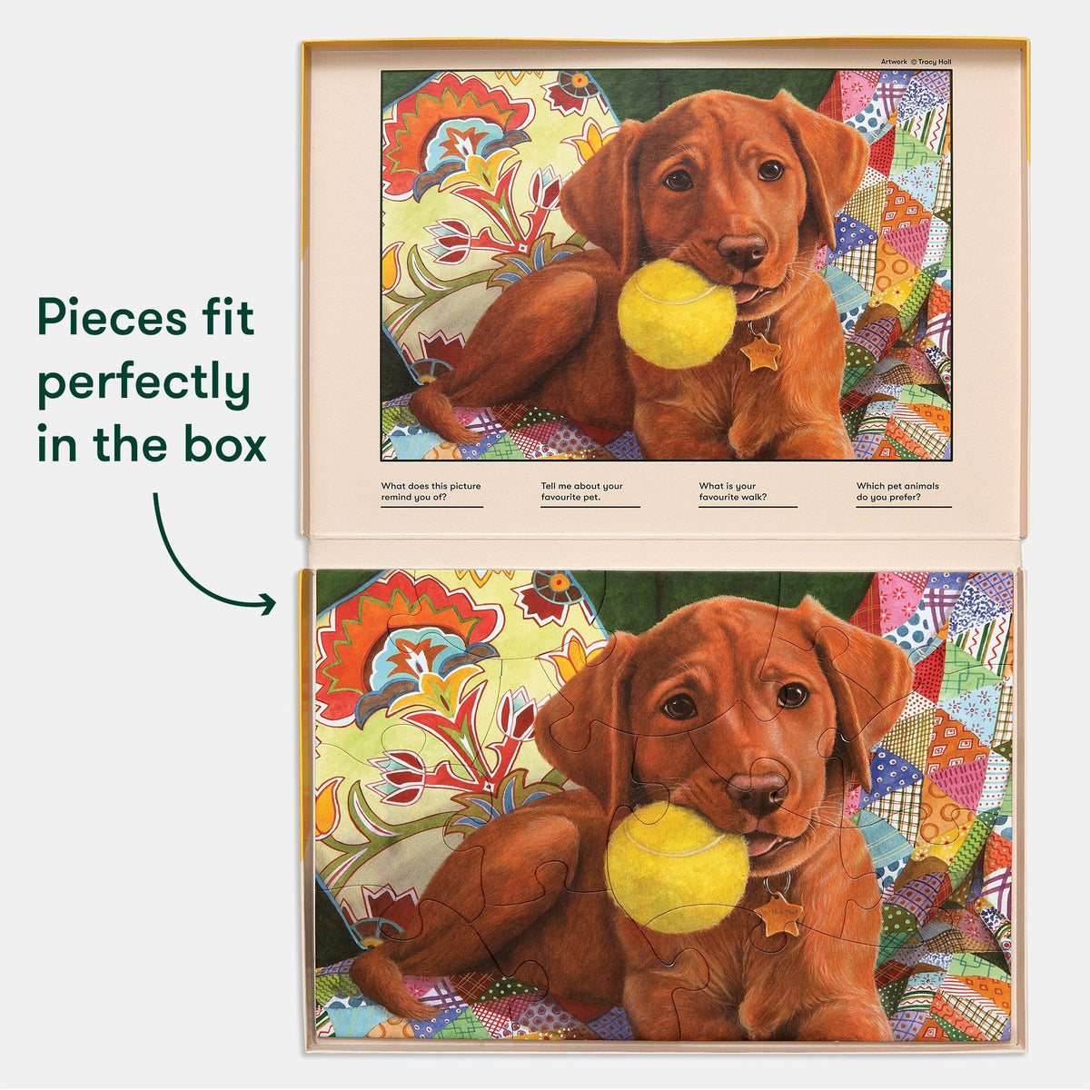 13-Piece Jigsaw Puzzle Puppy Playtime