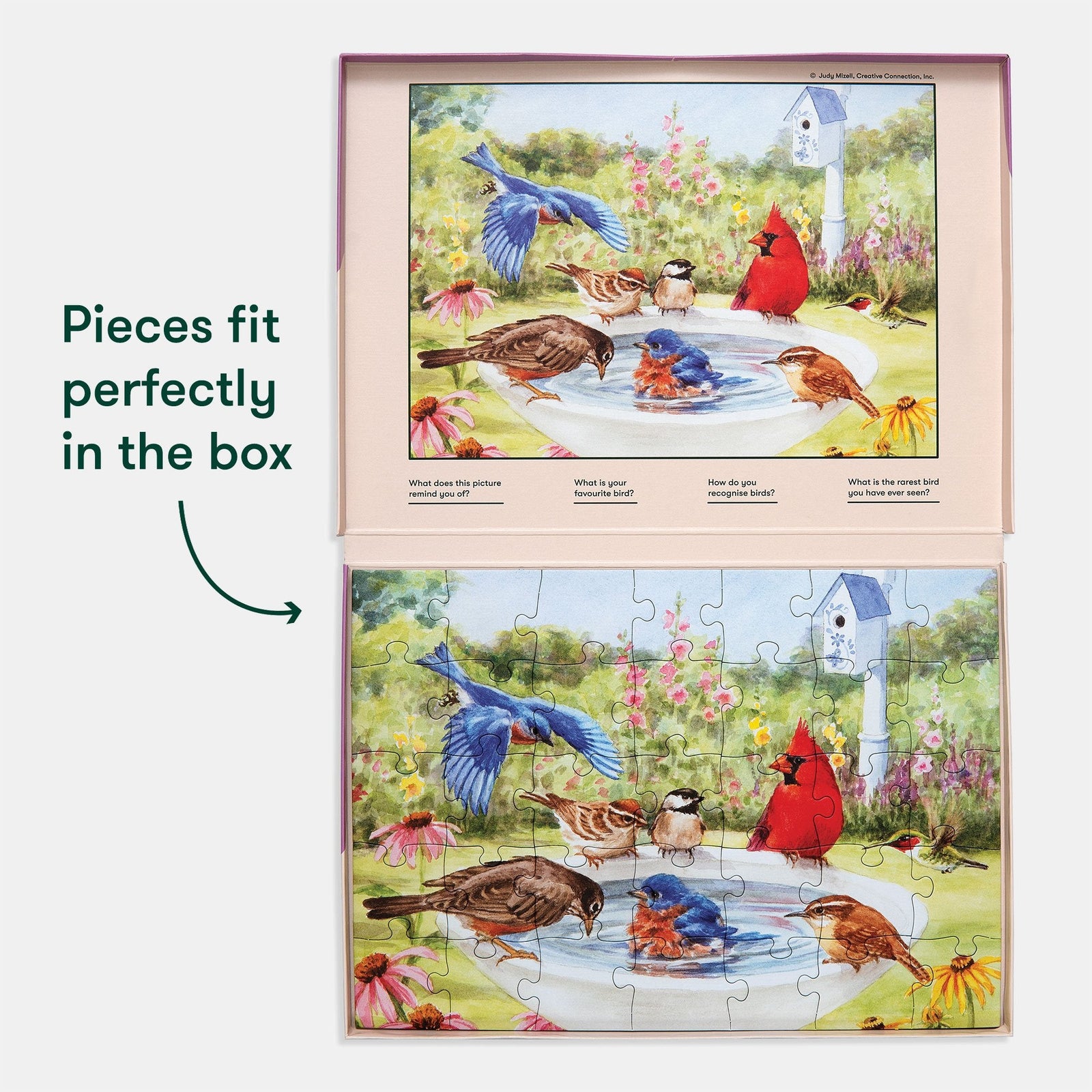 35-Piece Jigsaw Puzzle Bathing Birds