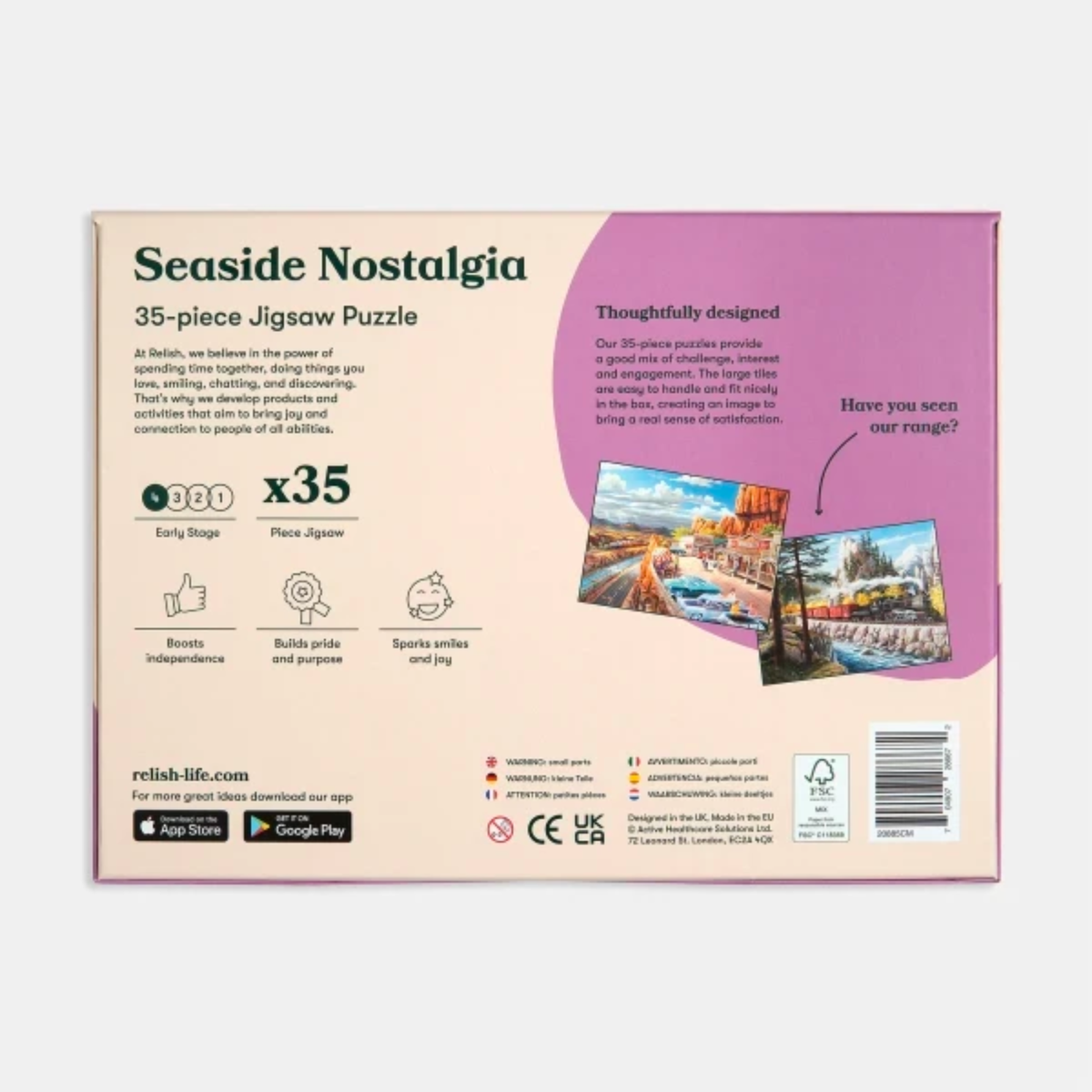 35-Piece Jigsaw Puzzle Seaside Nostalgia