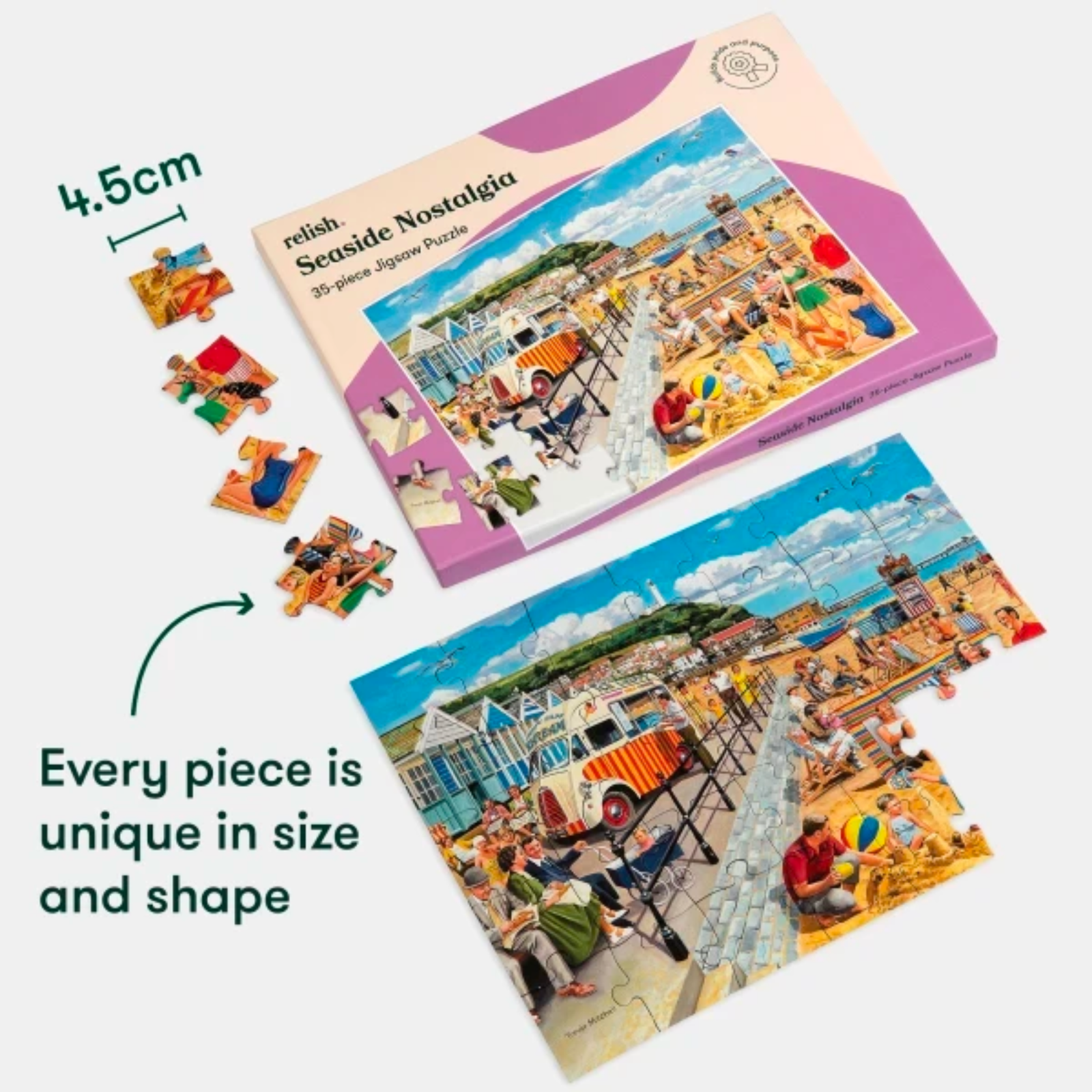 35-Piece Jigsaw Puzzle Seaside Nostalgia