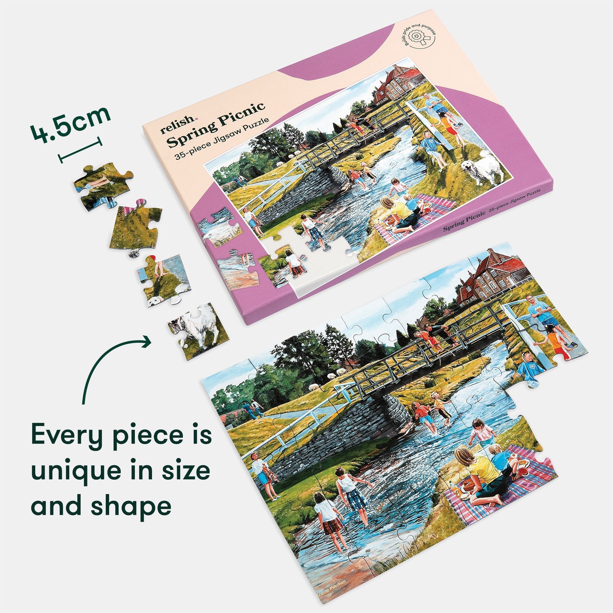 35-Piece Jigsaw Puzzle Spring Picnic