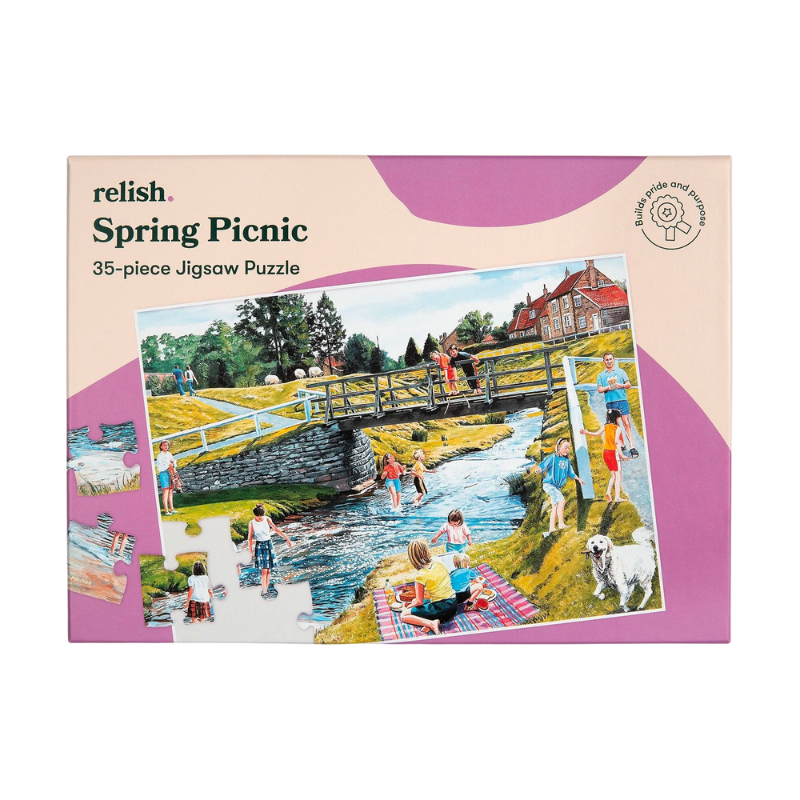 35-Piece Jigsaw Puzzle Spring Picnic
