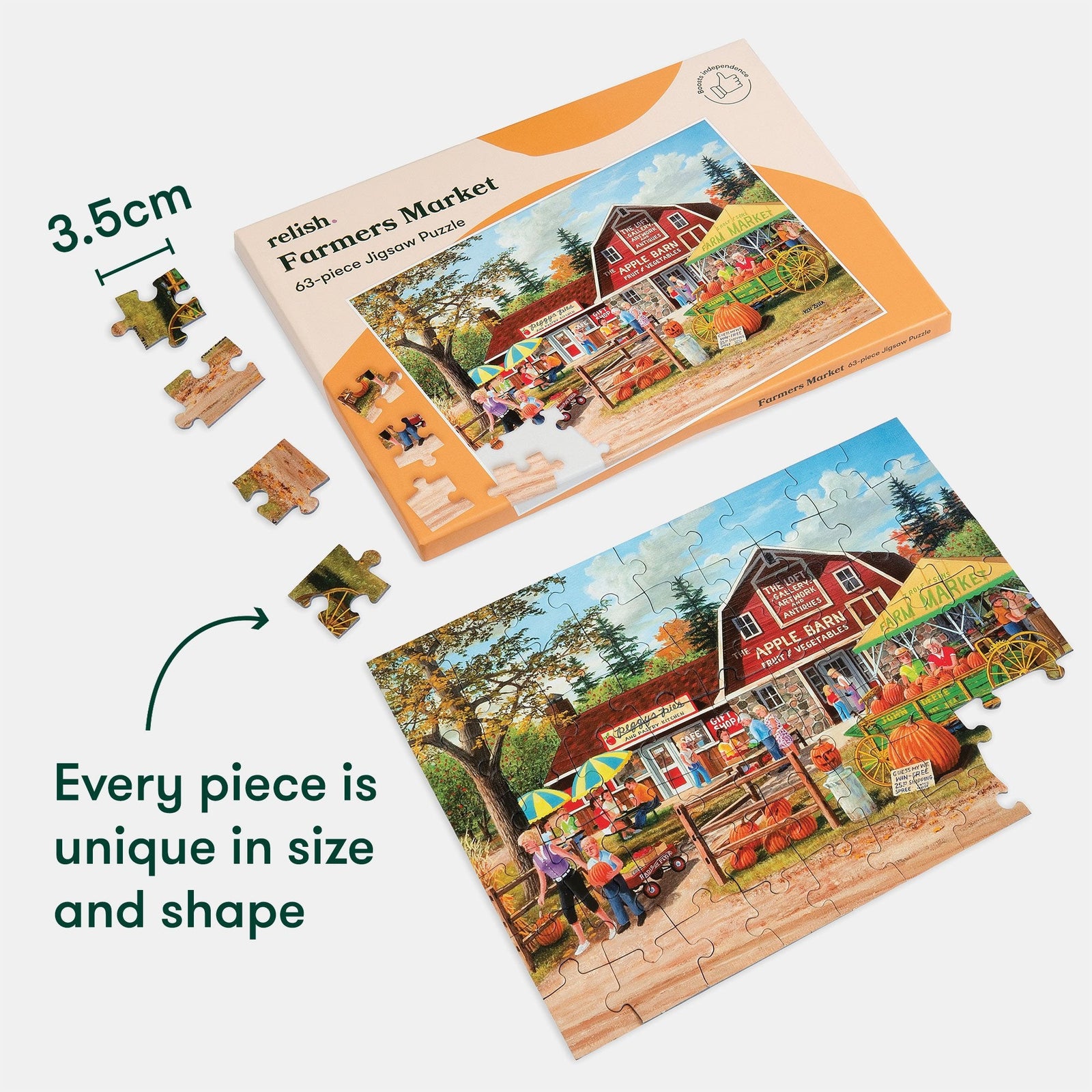 63-Piece Jigsaw Puzzle Farmers Market