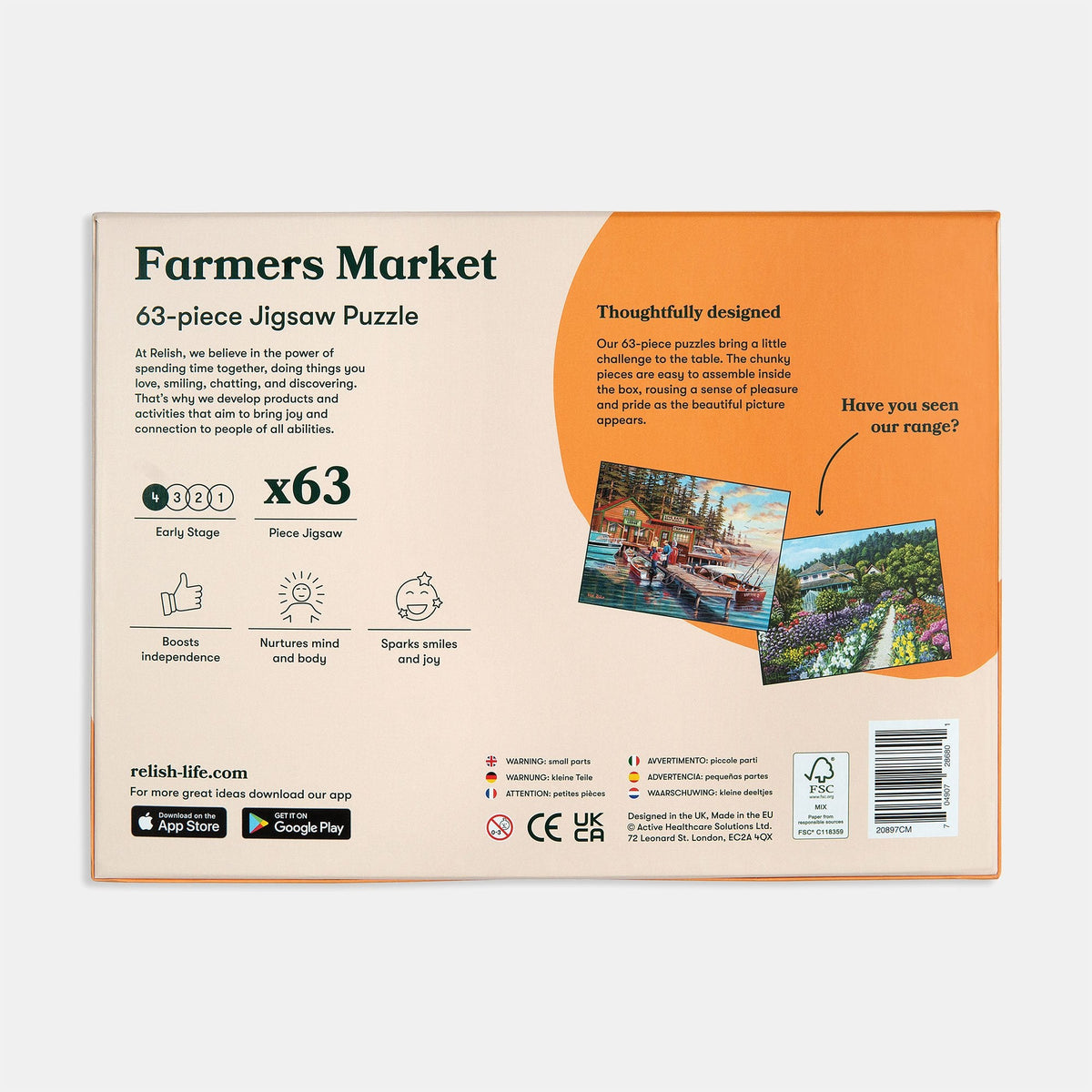 63-Piece Jigsaw Puzzle Farmers Market