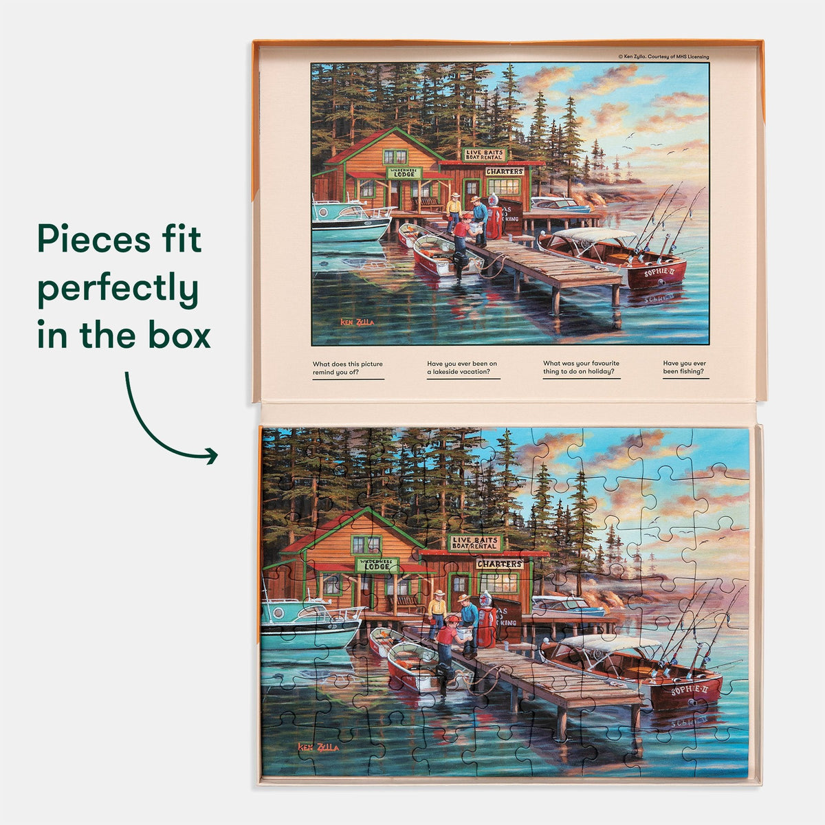 63-Piece Jigsaw Puzzle Lakeside Vacation