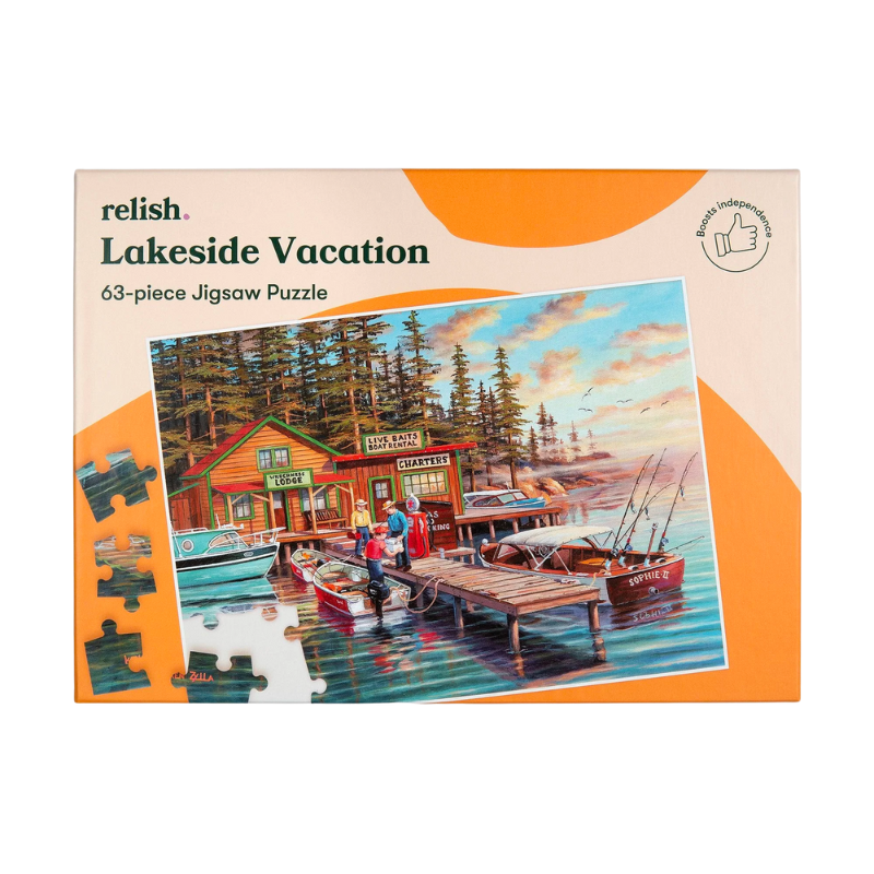 63-Piece Jigsaw Puzzle Lakeside Vacation