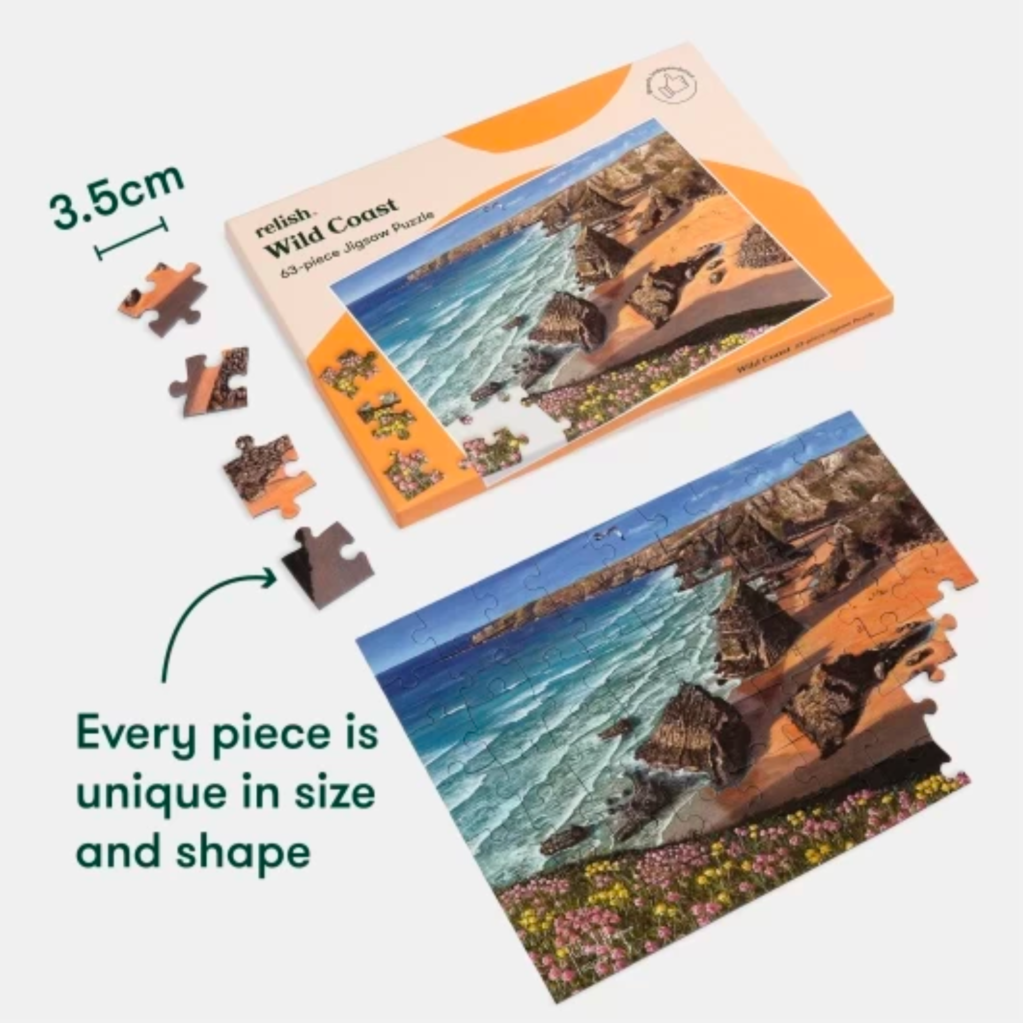 63-Piece Jigsaw Puzzle Wild Coast