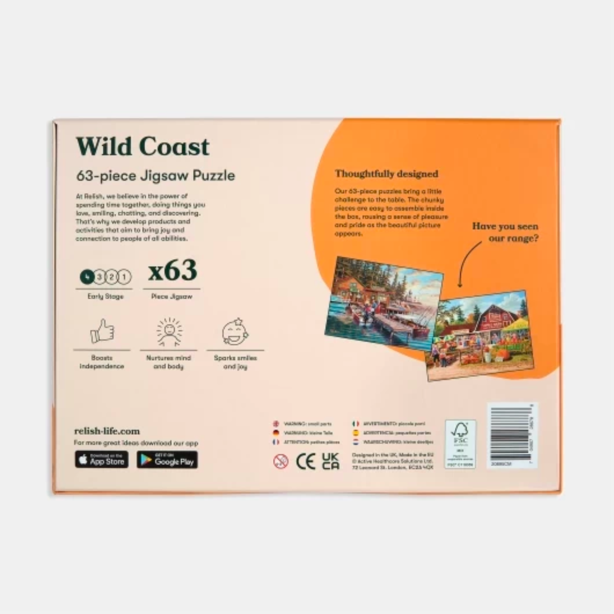 63-Piece Jigsaw Puzzle Wild Coast