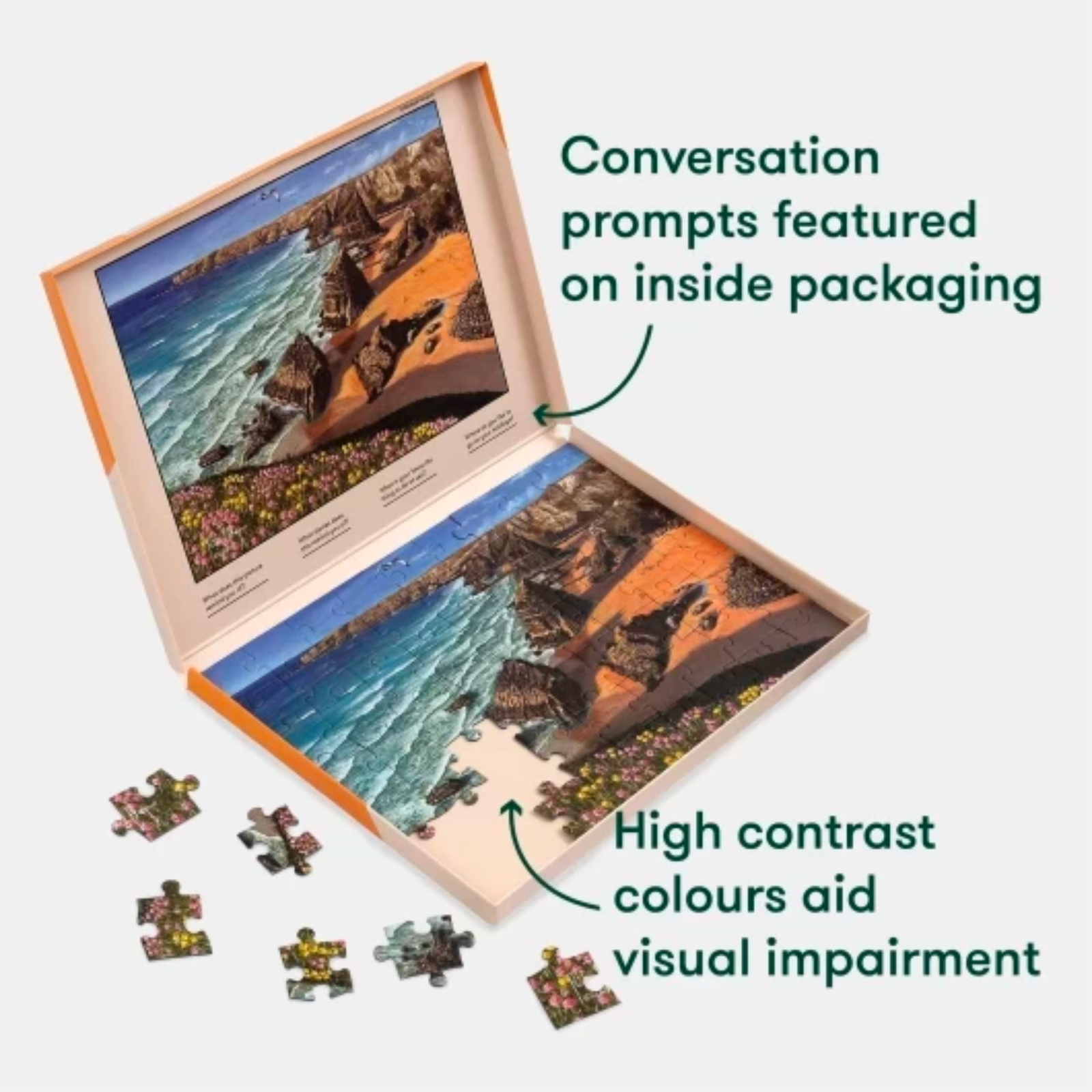 63-Piece Jigsaw Puzzle Wild Coast