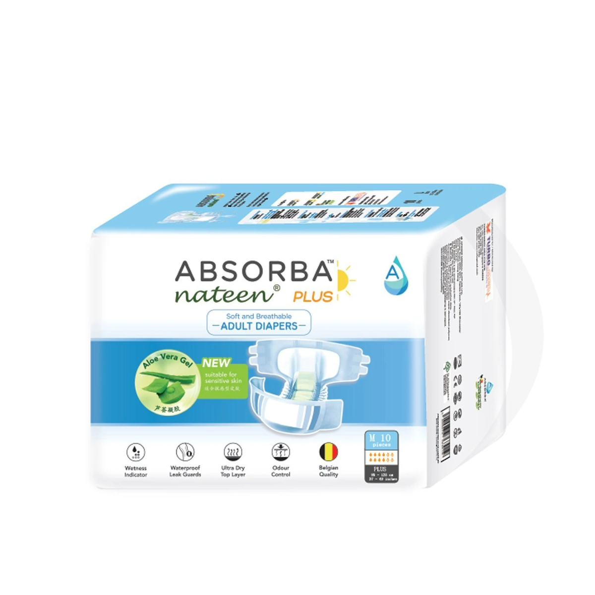 ABSORBA Nateen (Plus) Adult Diapers (10s)