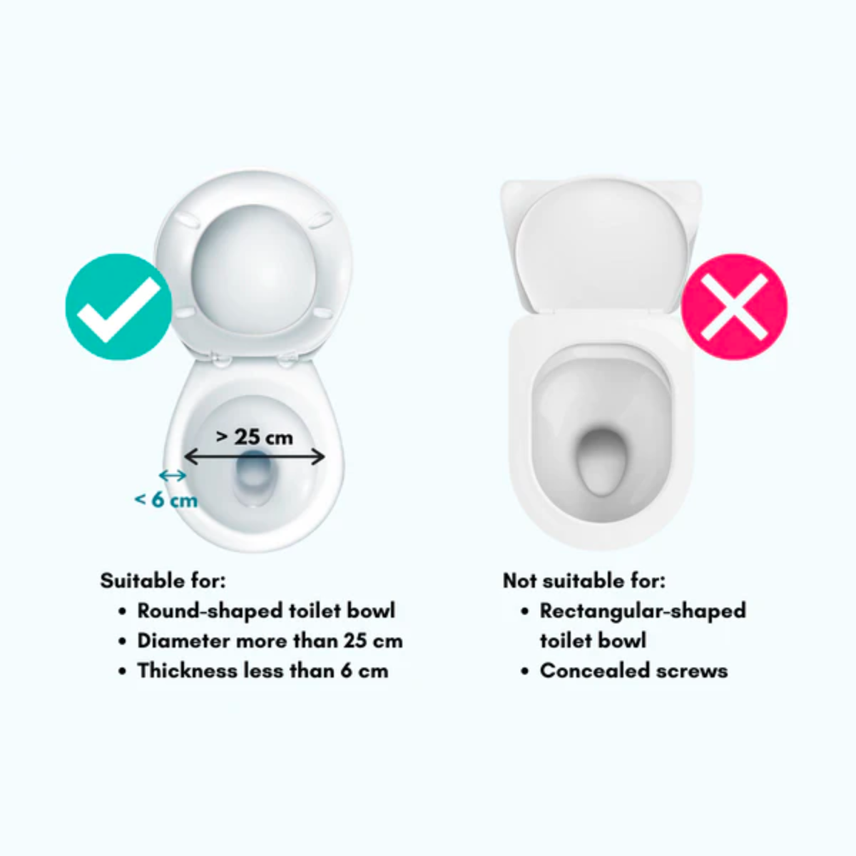 Adjustable Raised Toilet Seat with Armrests