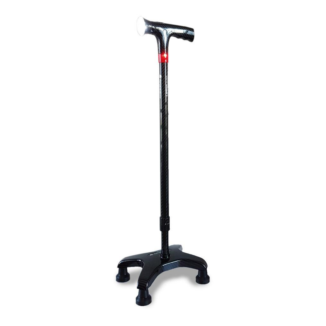 AgeGracefully Carbon Fiber Quad Cane