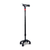 AgeGracefully Carbon Fiber Quad Cane MP3 Auto Alarm Handle / Small Quad