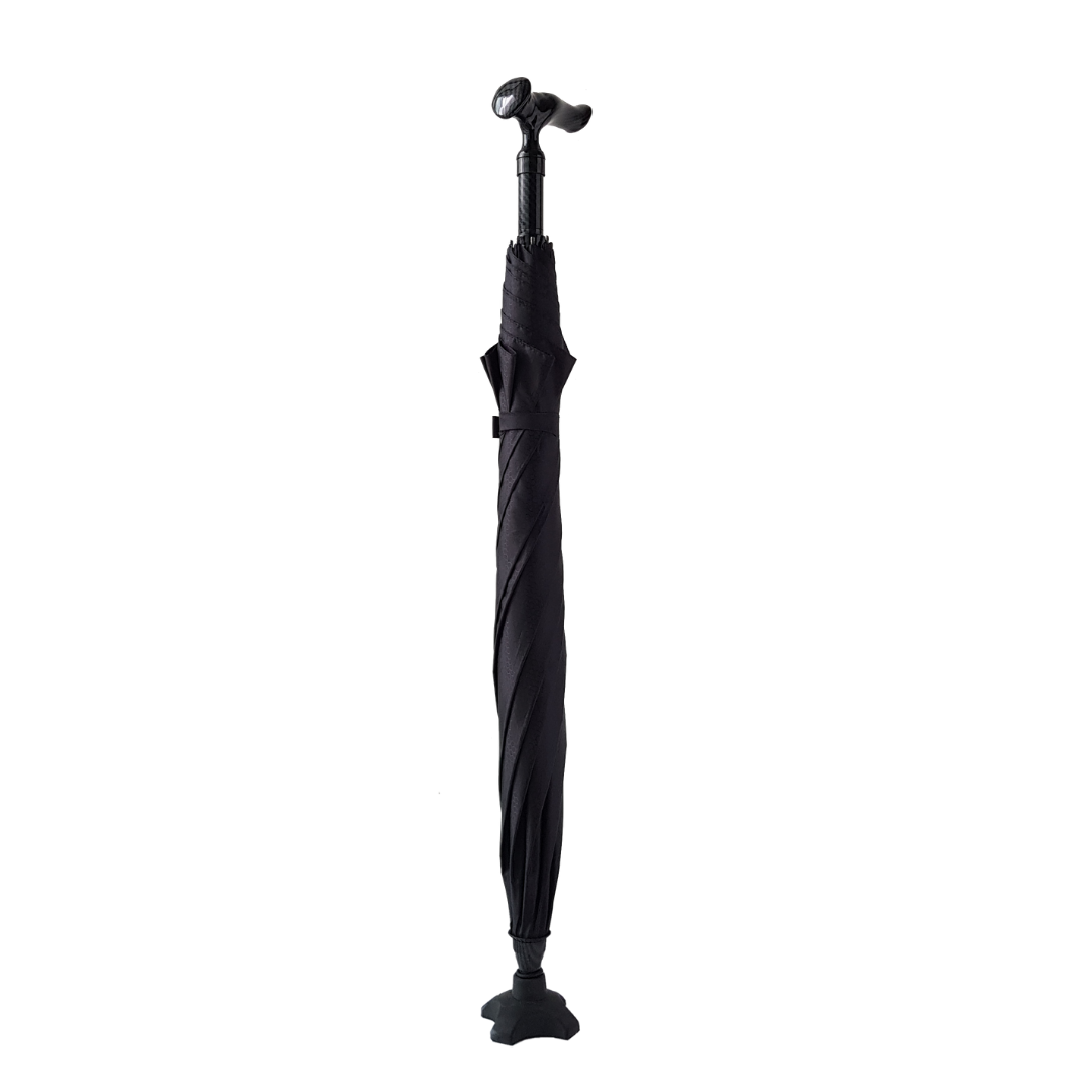 AgeGracefully CarbonBond Smart 2-in-1 Umbrella Walking Cane