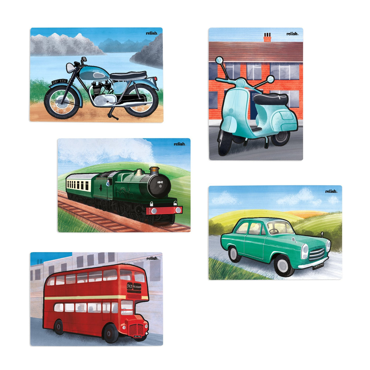 AquaPaint Dementia Activity Set (Classic Vehicles)