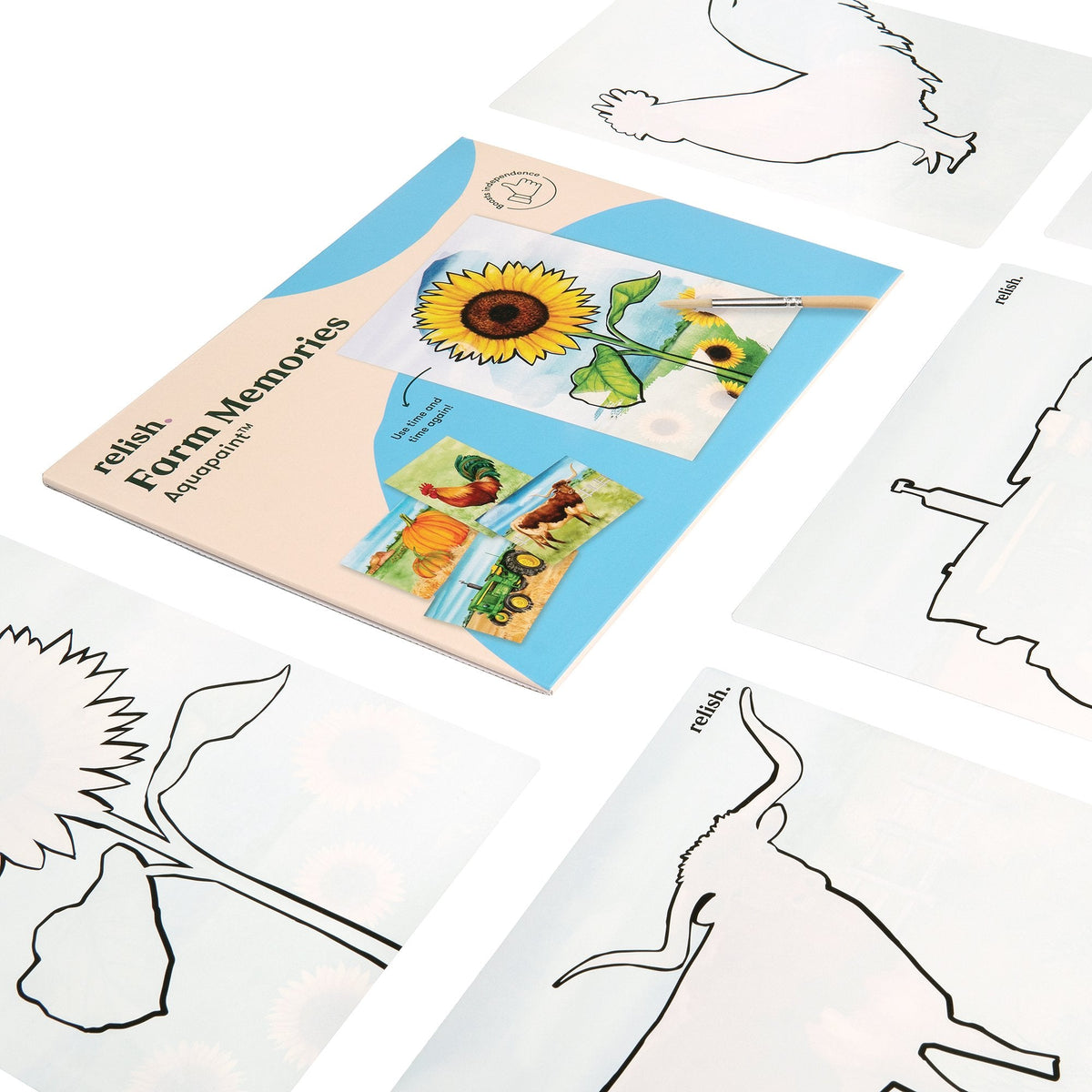 AquaPaint Dementia Activity Set (Farm Memories)