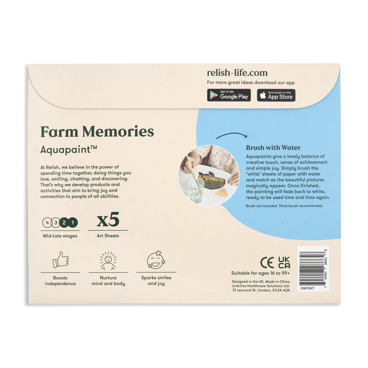 AquaPaint Dementia Activity Set (Farm Memories)