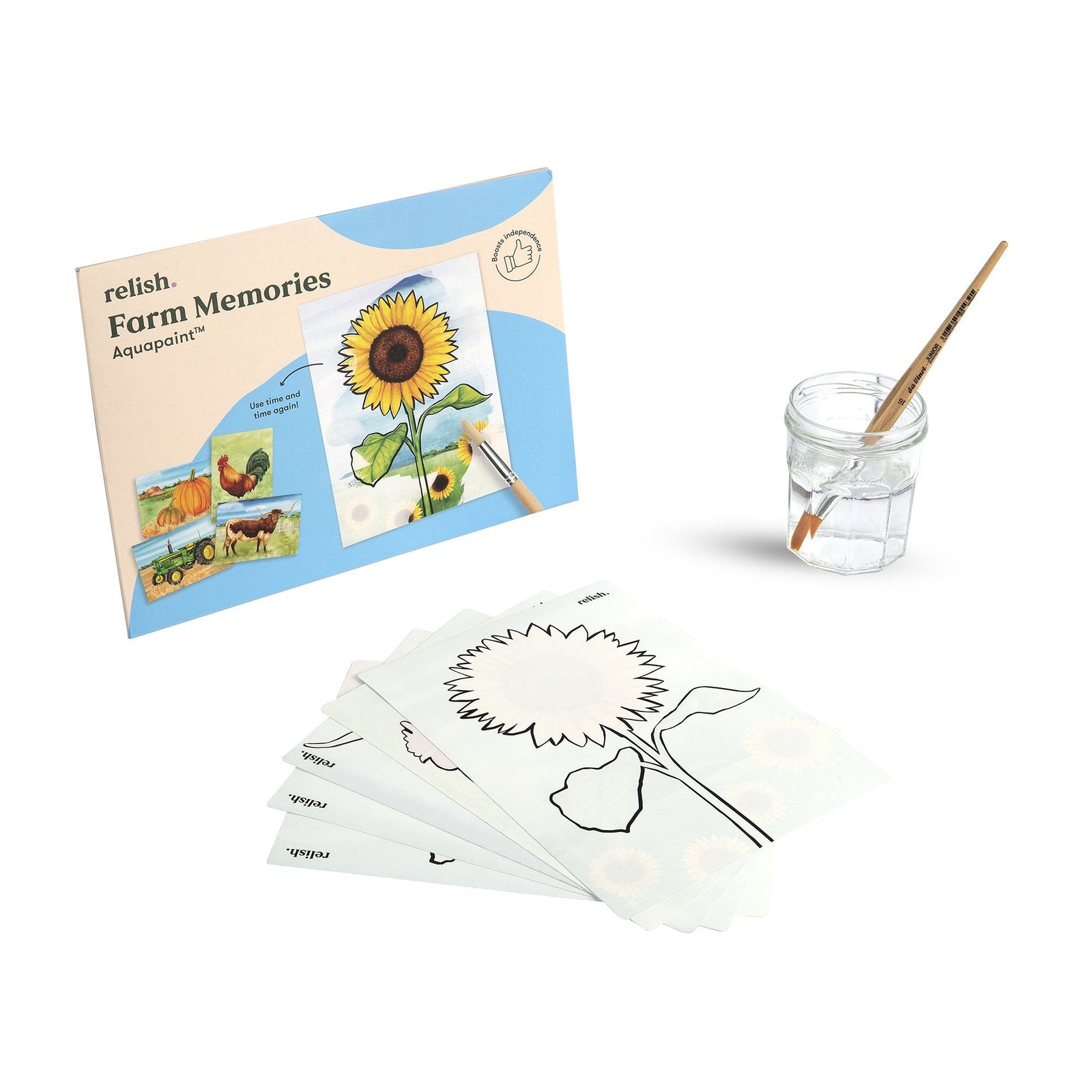 AquaPaint Dementia Activity Set (Farm Memories)