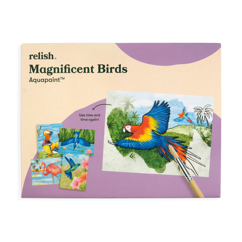 AquaPaint Dementia Activity Set (Magnificent Birds)