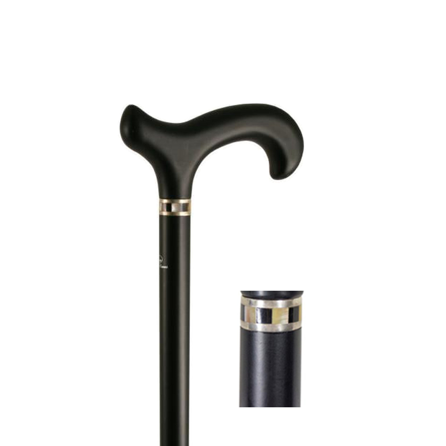 Art Deco Collar Beech Derby Cane