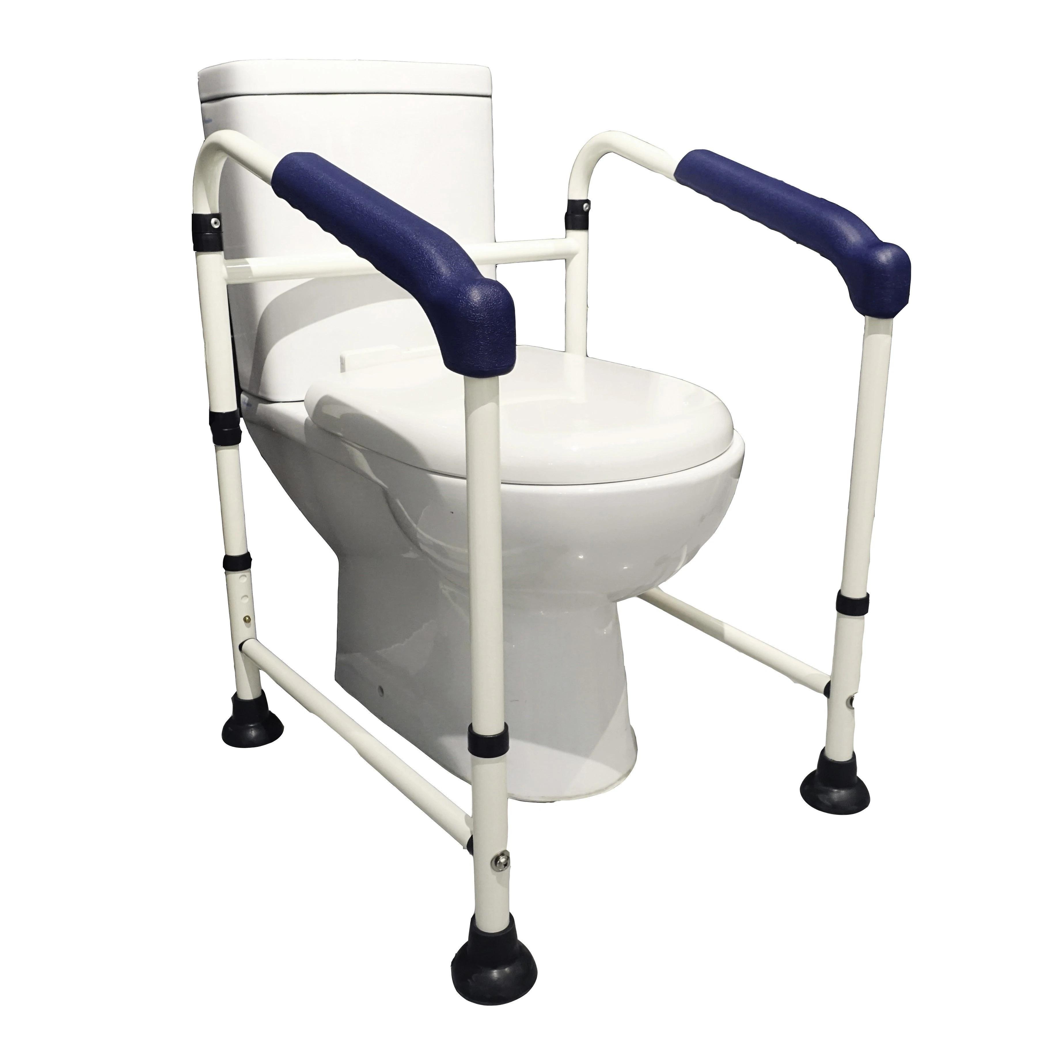 RMS Toilet Safety Frame Rail Folding Portable Bathroom Toilet Safety Rails Handrail Toilet Bars With Adjustable Height - View #7