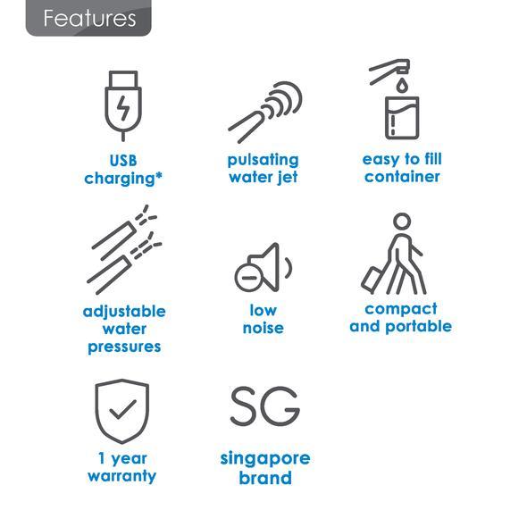 BION Portable Water Flosser W100