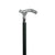 Chrome Carved Scroll Cane