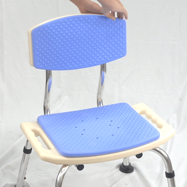 Comfy Padded Shower Chair with Backrest