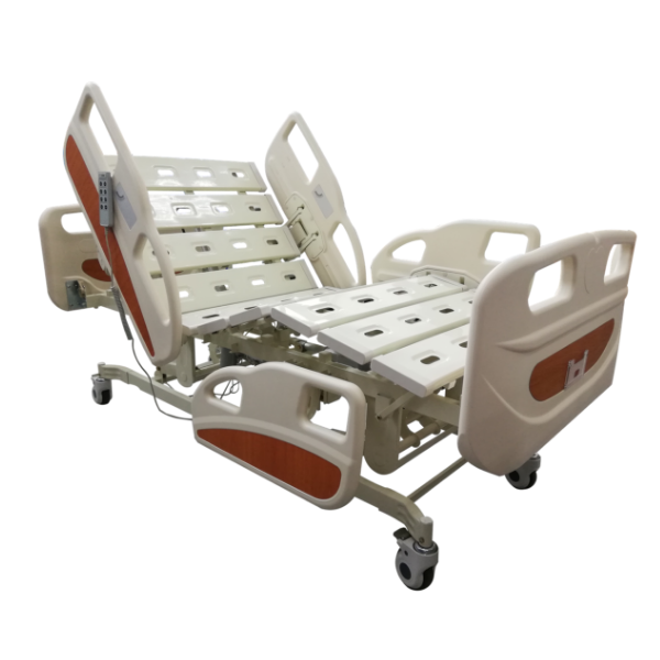 Deluxe Electric Hospital Bed with Quad Rails