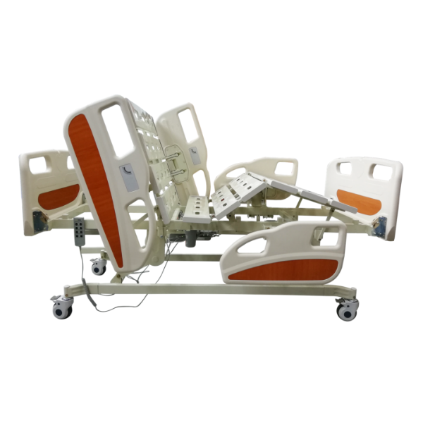 Deluxe Electric Hospital Bed with Quad Rails