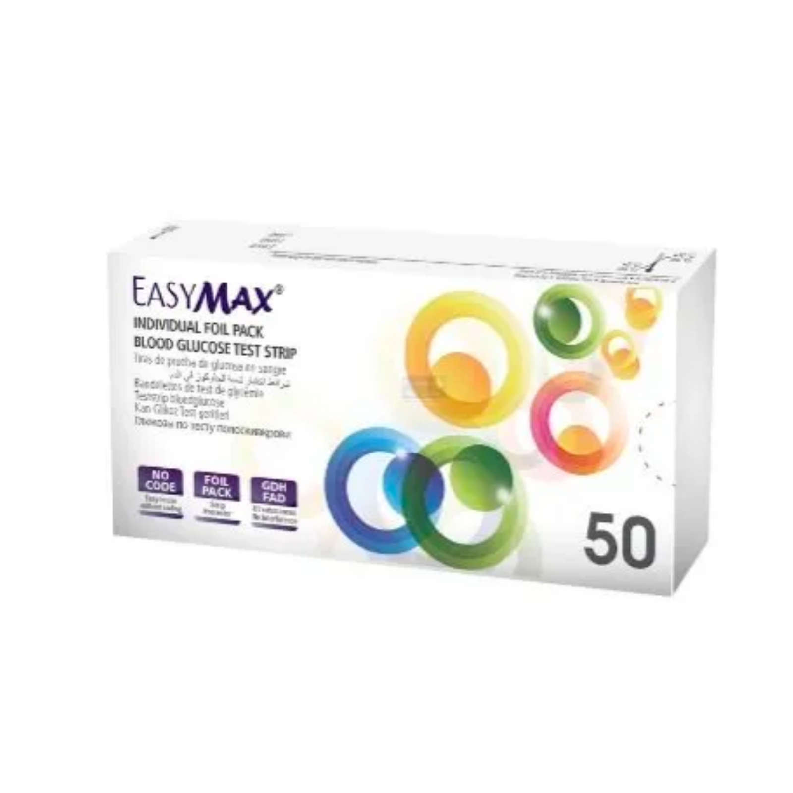 EasyMax Blood Glucose Test Strips (50pc)