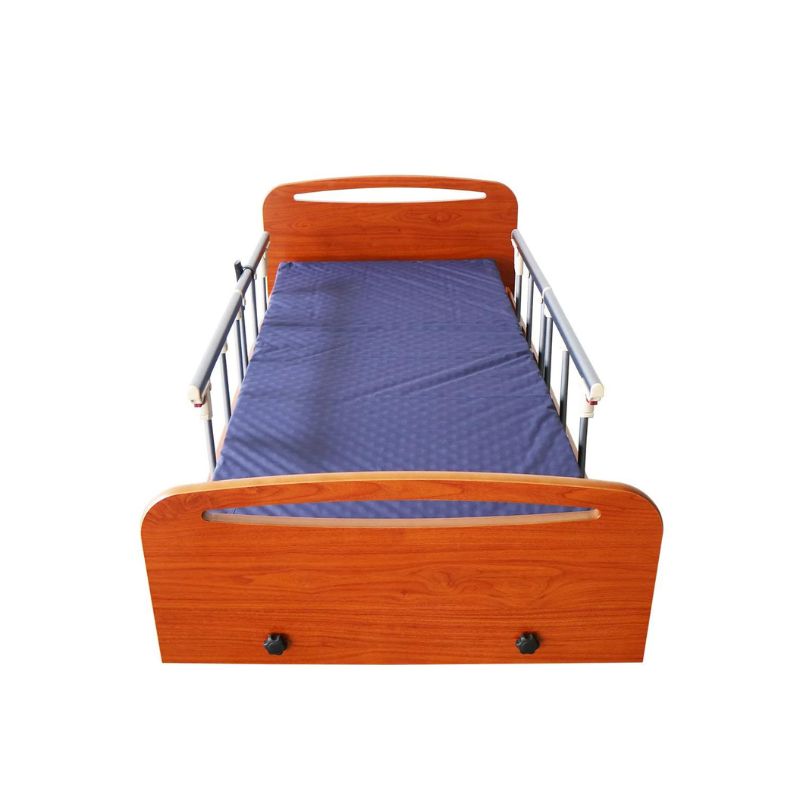 Electric Low Nursing Bed with Quad Rails