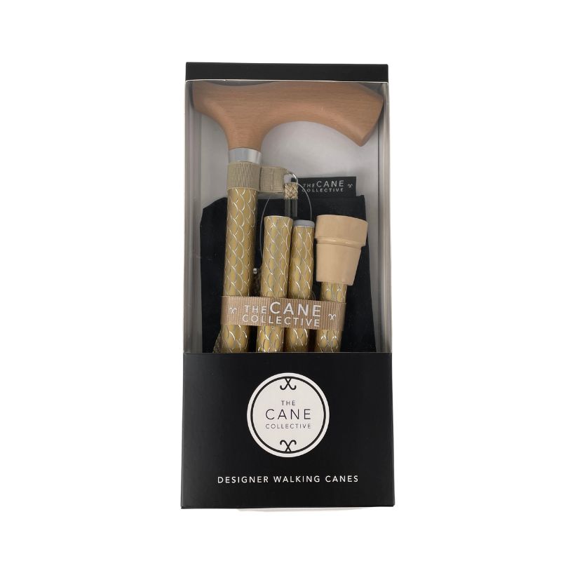 Engraved Gold Cane by The Cane Collective