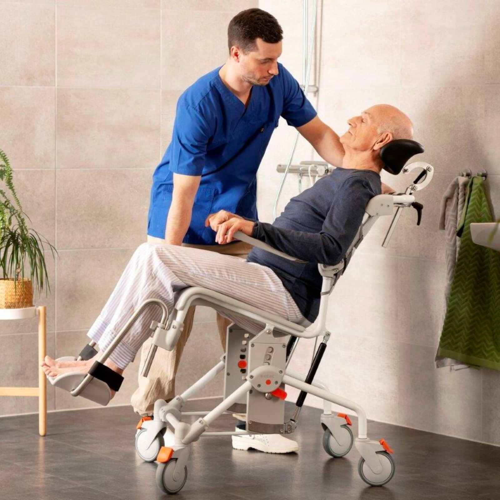 Etac Swift Mobile Tilt Shower Commode Chair