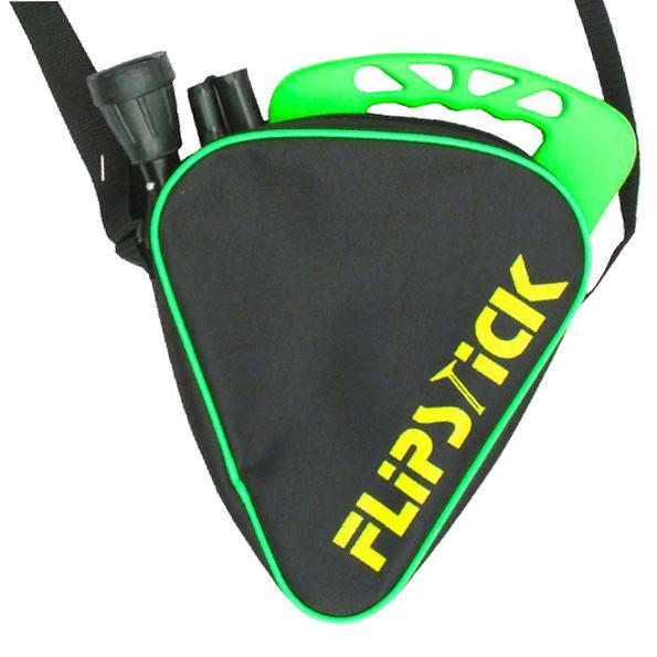 Flipstick Folding Adjustable Seat Cane (Neon Green)