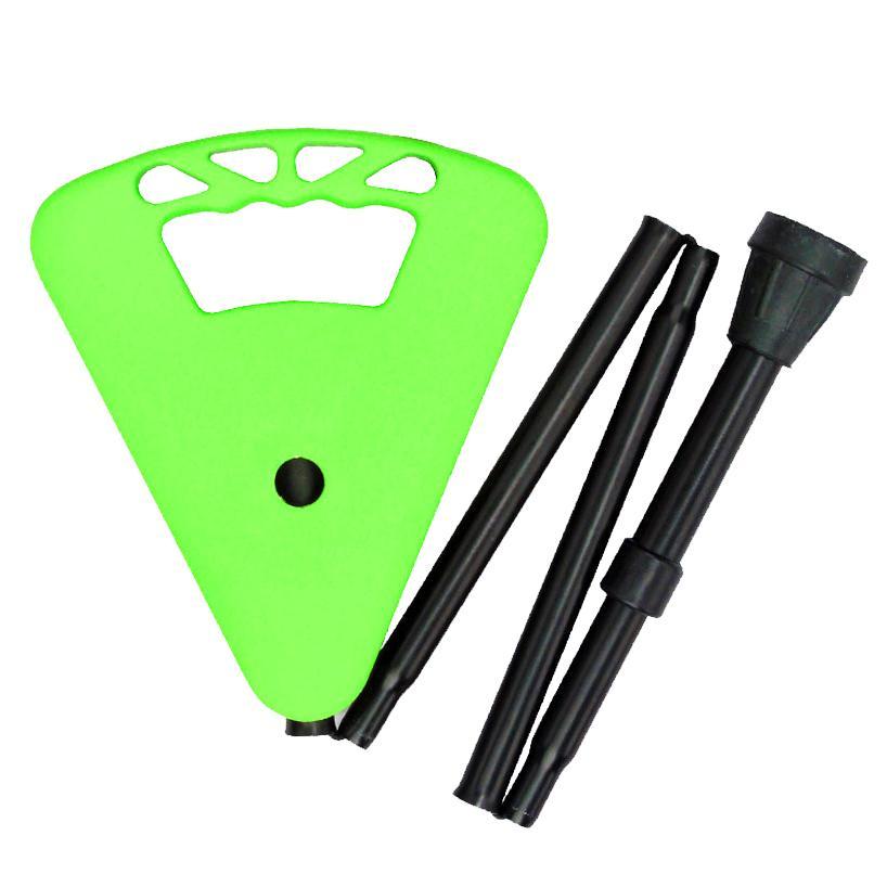 Flipstick Folding Adjustable Seat Cane (Neon Green)
