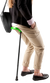 Flipstick Folding Adjustable Seat Cane (Neon Green)