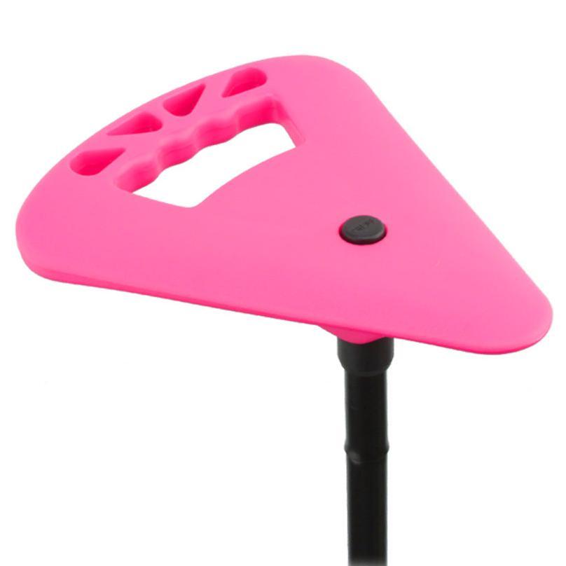 Flipstick Folding Adjustable Seat Cane (Neon Pink)