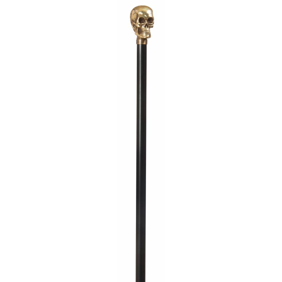 Gold Resin Skull Cane