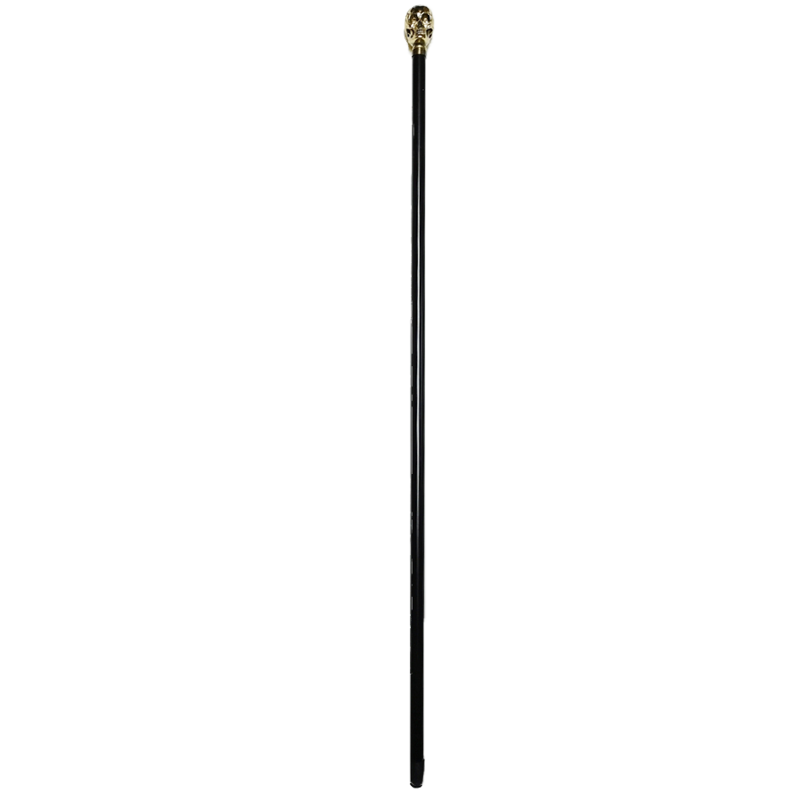 Gold Resin Skull Cane