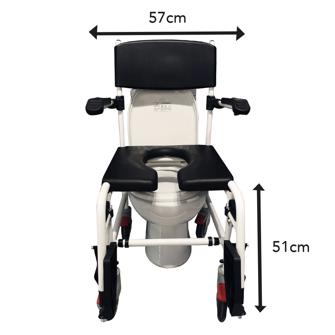 HappyBath 3-in-1 Deluxe Aluminium Commode Chair