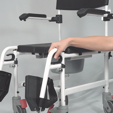 HappyBath 3-in-1 Deluxe Aluminium Commode Chair