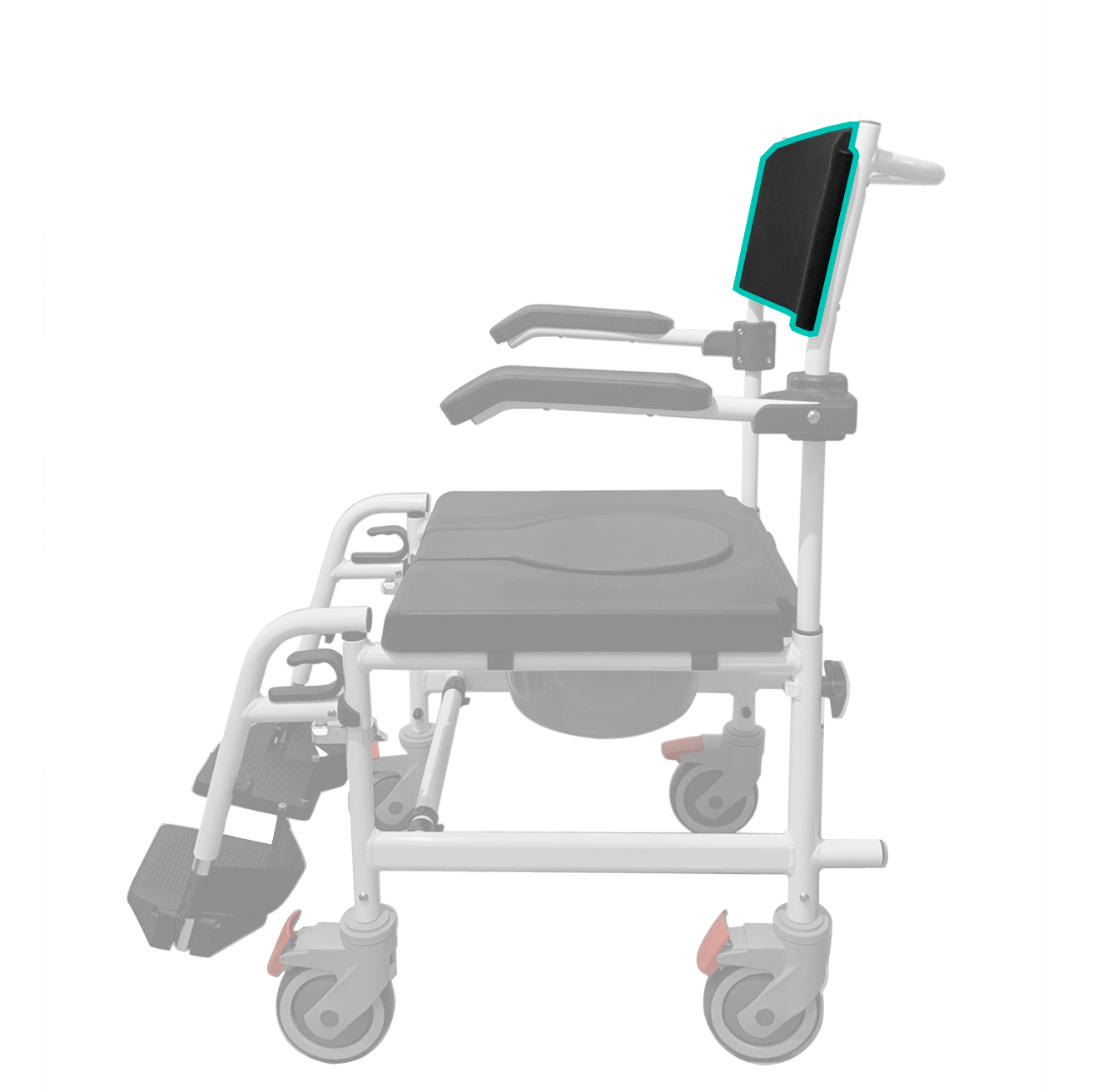 HappyBath 3-in-1 Deluxe Aluminium Commode Chair Spare Parts