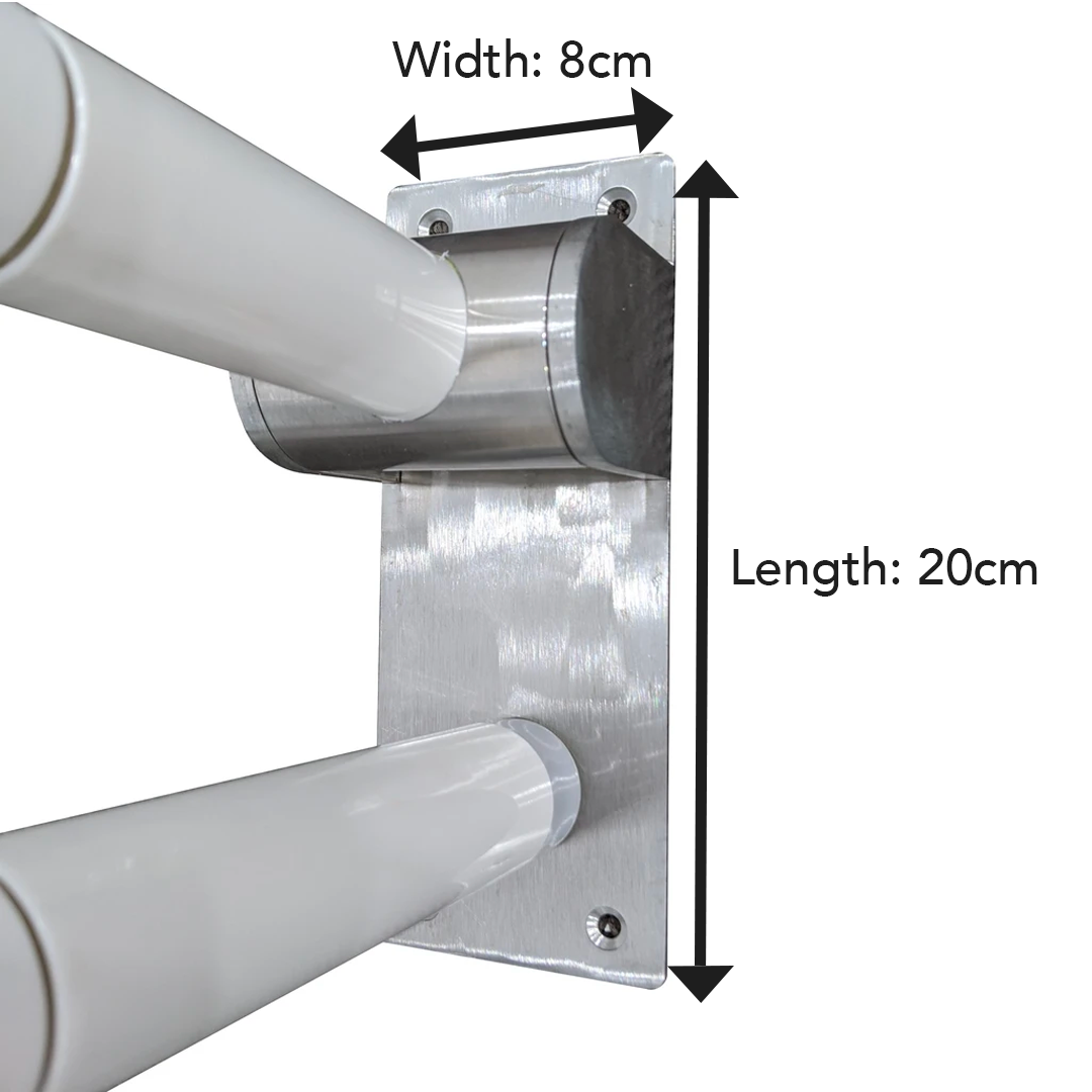 HappyBath Stainless Steel Nylon Folding Grab Bar