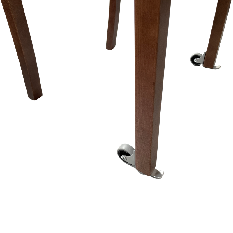 HappyHome Classic Geriatric Chair Beige (PU Leather) / None / Wheels (+$40)