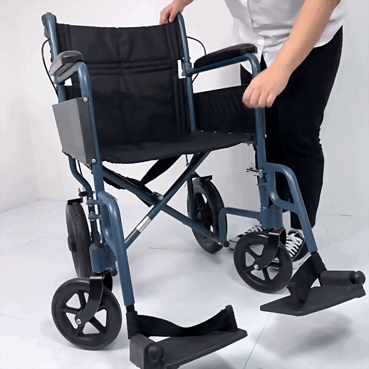 HappyWheels Easy Chair Lightweight Wheelchair Teal