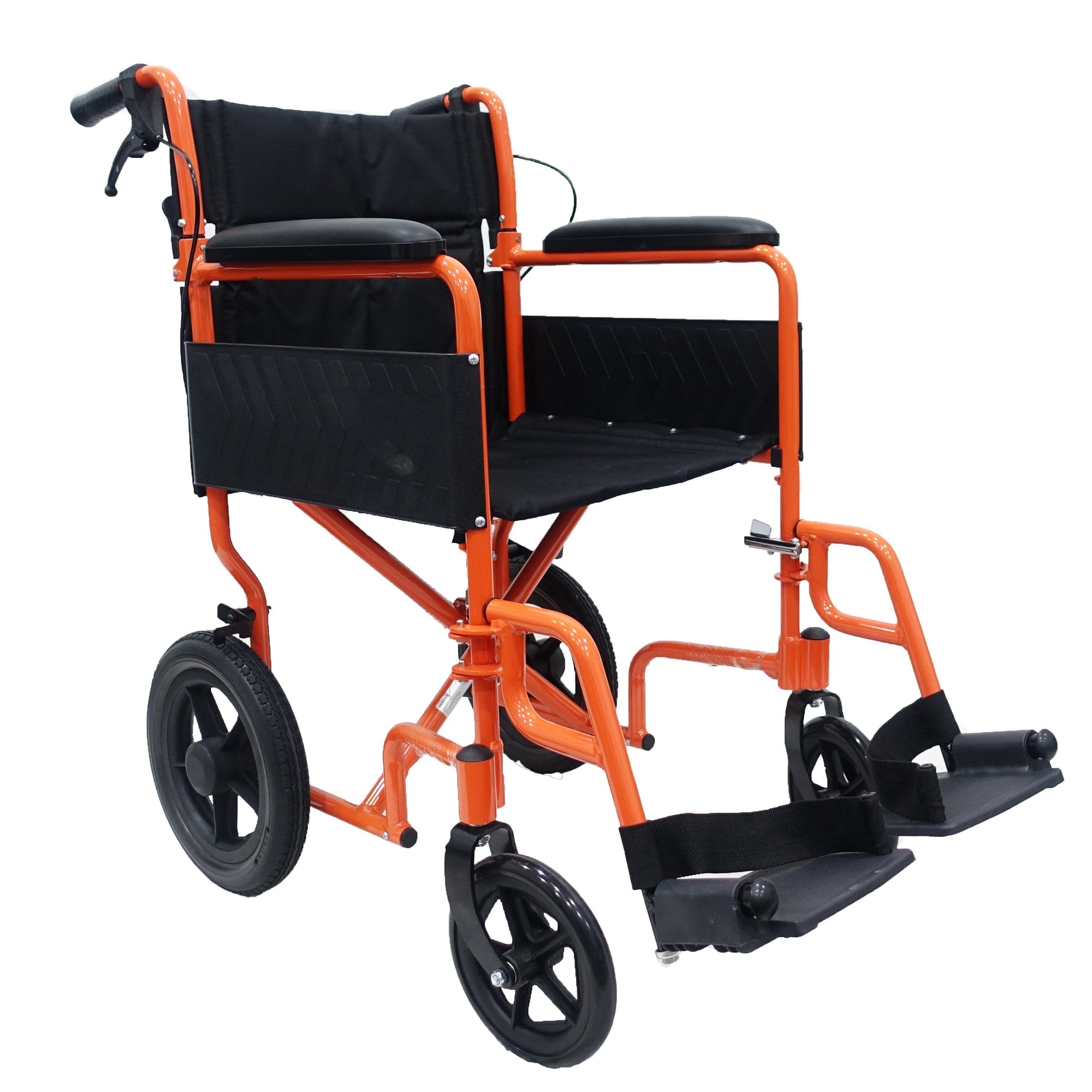 HappyWheels Easy Chair Lightweight Wheelchair Orange