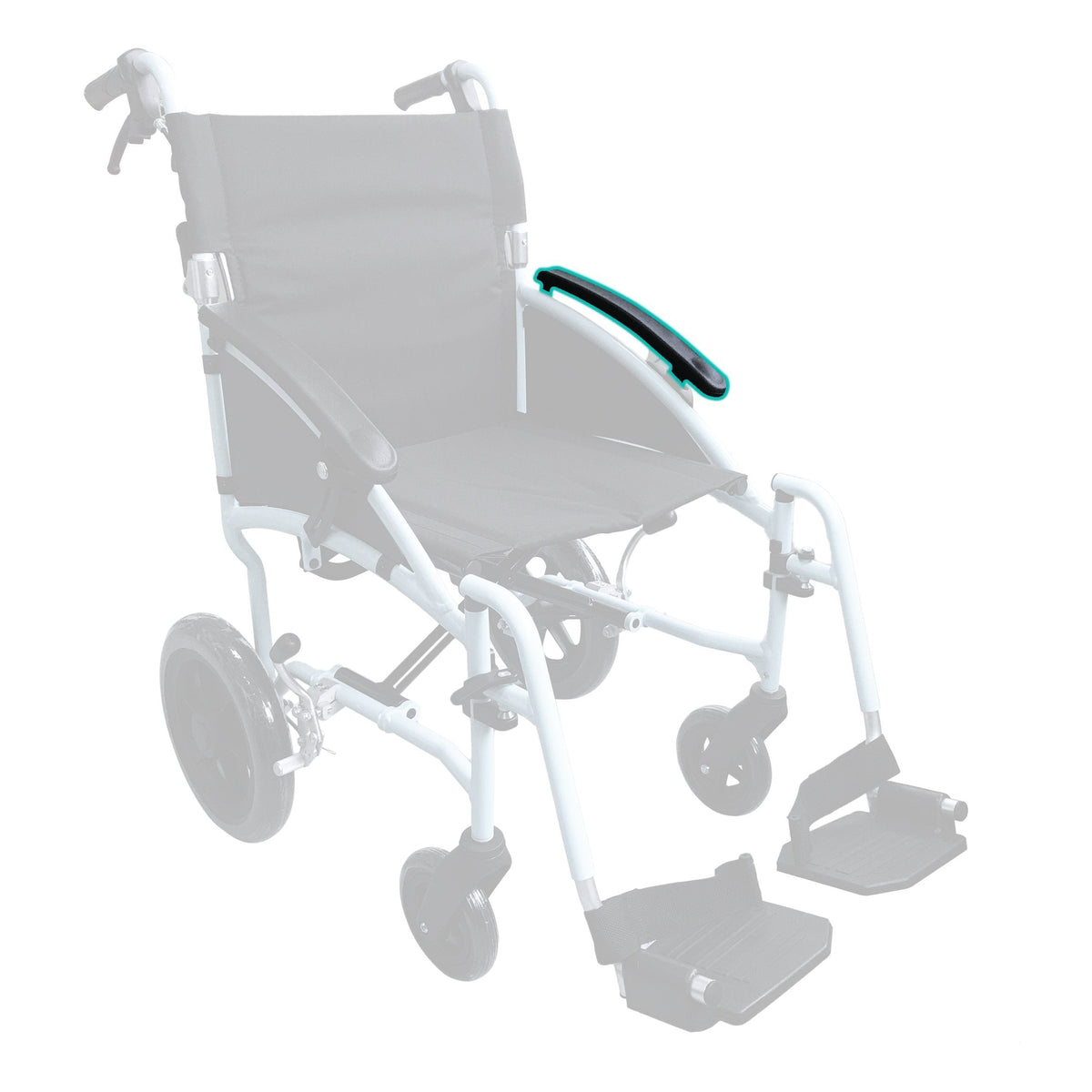 HappyWheels Lightweight Ergonomic Chair Spare Parts Armrest (Left)